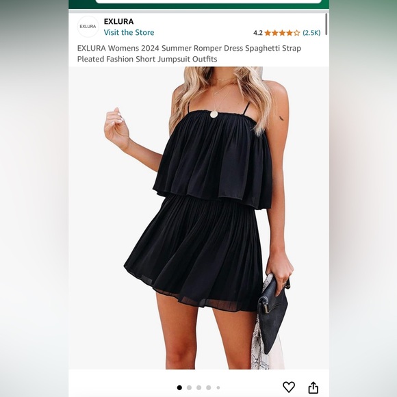 Exlura Black Jumpsuit - Picture 1 of 7